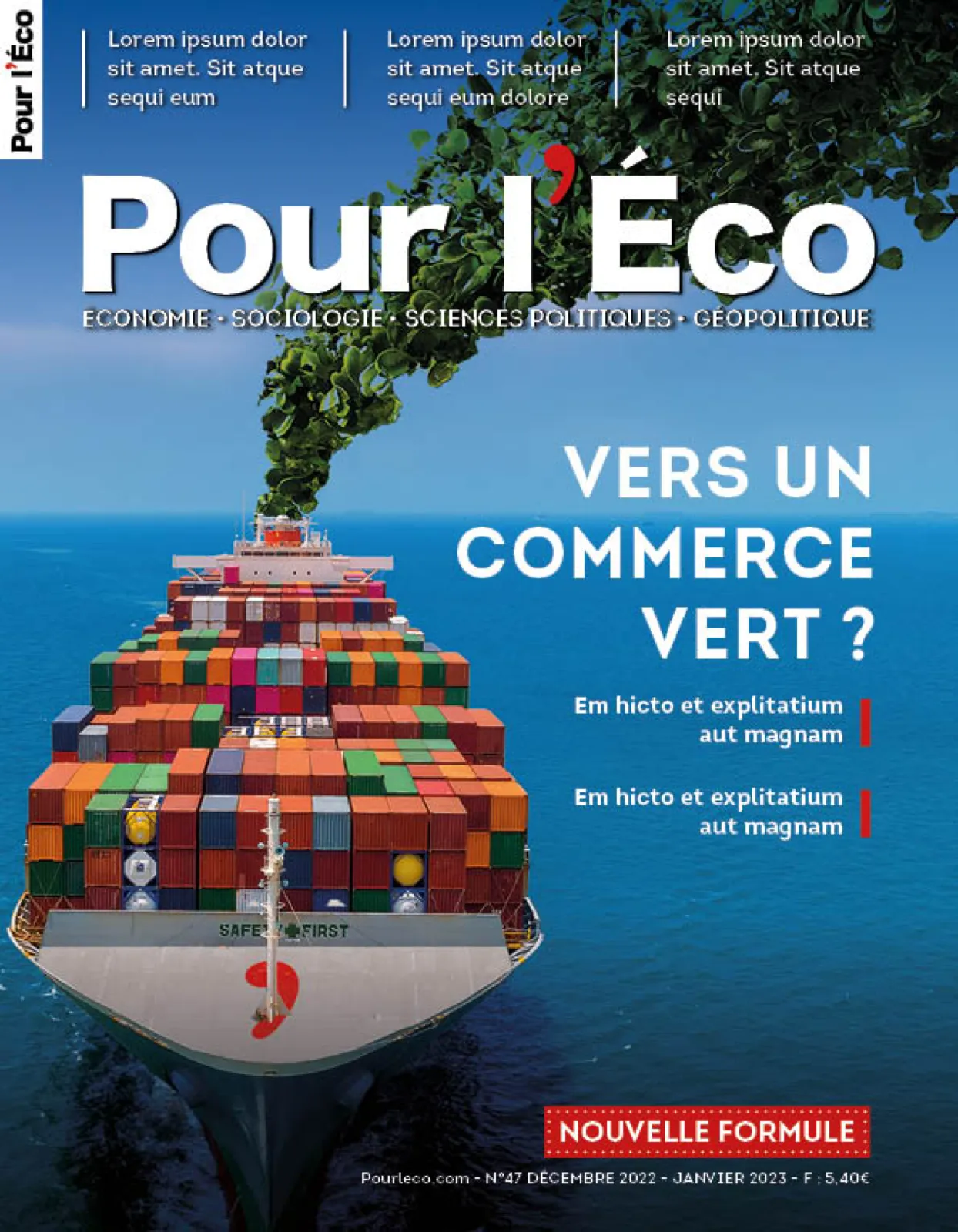 Pour l’Éco cover