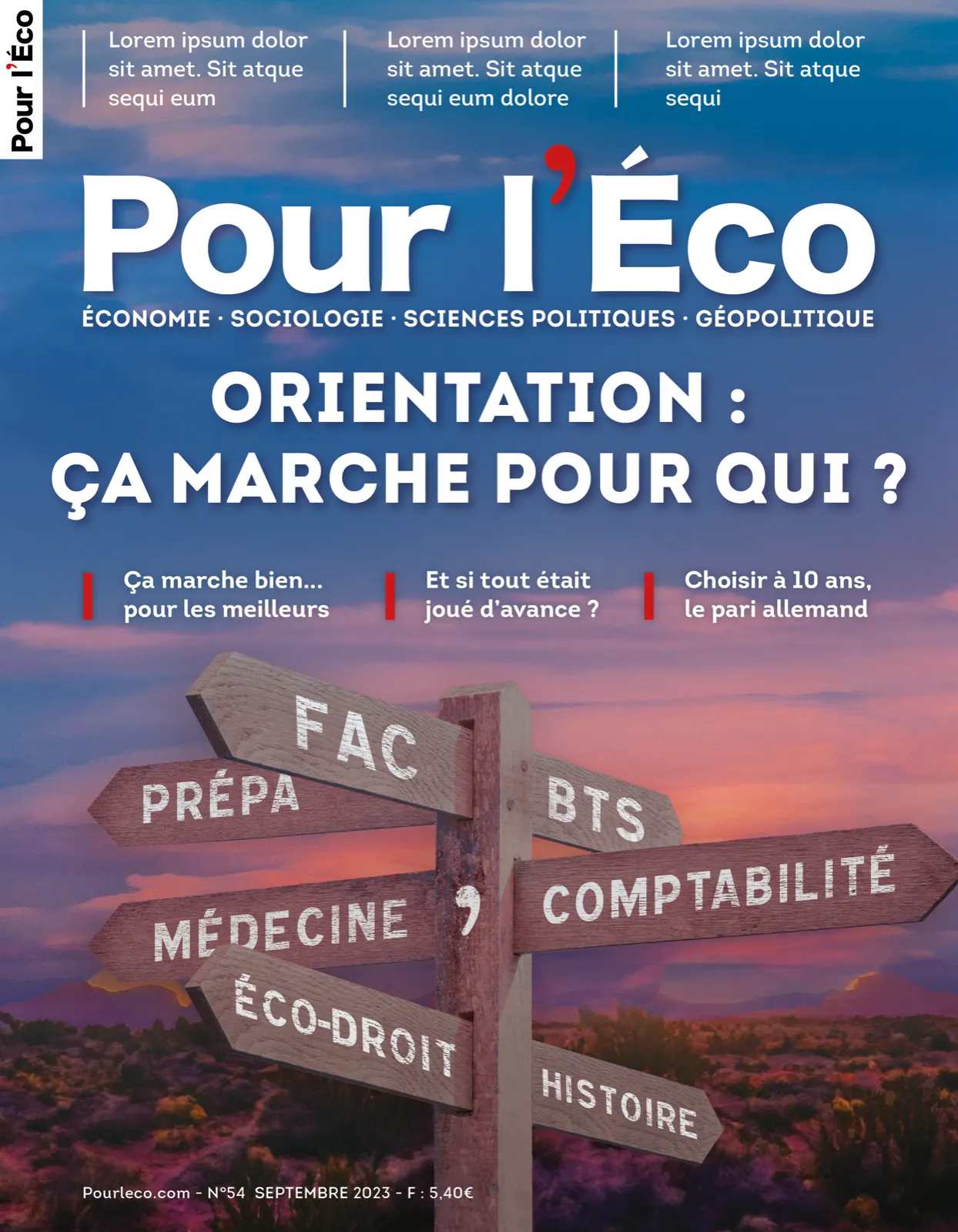Pour l’Éco cover